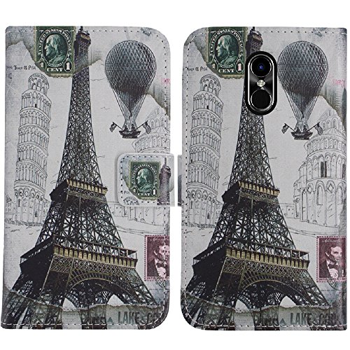 TienJueShi Eiffel Tower Book-Style Flip Leather Protector Case Cover Skin Etui Wallet For Blu Pure View 5.7 inch