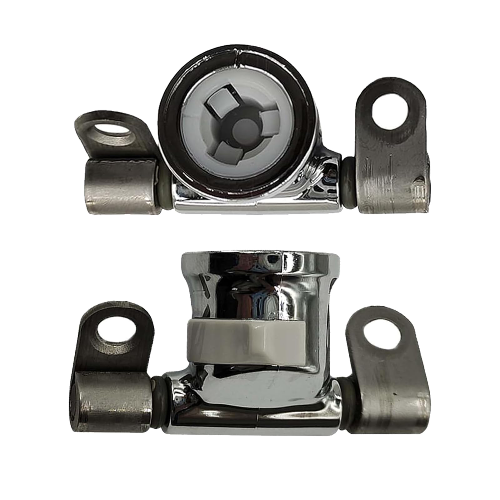AI0002100R Toilet Seat Hinges Compatible with Giralda DAMA Senso Removable Toilet Seat Hinges Set Easy Release - Chrome