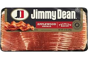 Jimmy Dean, Applewood Smoked Bacon, 12 oz (Prop 12 Compliant)
