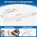susswiff Paper Towel Holder Under Cabinet Stainless Steel Self-Adhesive Drilling view 5