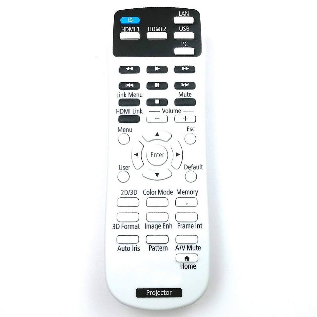 Leankle Remote Controller 2181830 for Epson Projectors EH-TW5400, EH-TW5600, EH-TW5650, H850B, H850C, H851A, H851B, H851C, H852A, H852B, H852C, Home Cinema 2100, Home Cinema 2150
