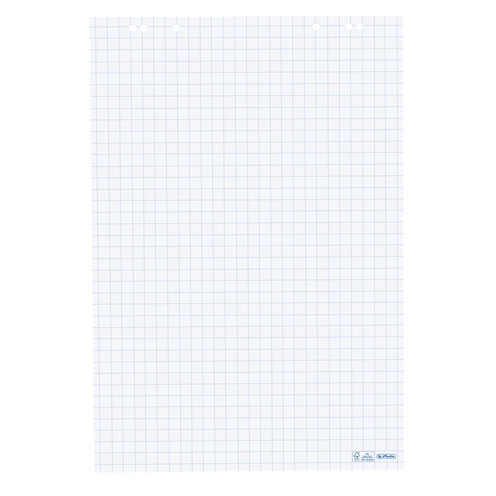 Herlitz 68x99cm Squared Recycled Paper 20 Sheet Flipchart Pad