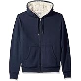 Amazon Essentials Women's Sherpa-Lined Fleece Full-Zip Hooded Jacket (Available in Plus Size)