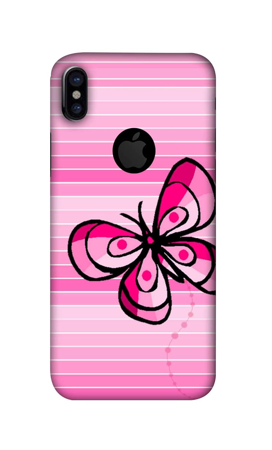 Download Exclusive 3d Hd Designer Printed Mobile Case Cover For Apple Iphone X With Logo Cut Beautiful Butterfly Amazon In Electronics