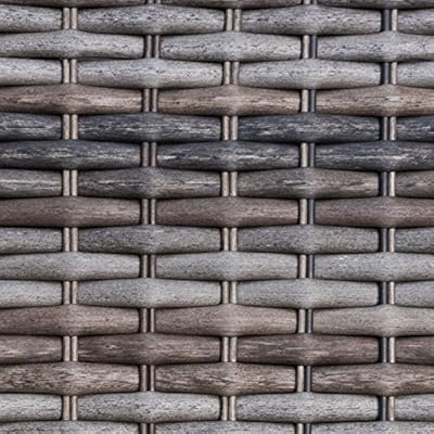 Corvus Salerno Outdoor Wicker Rocking Chair with Cushions with Cushions, Rocking Chairs, Wicker Chairs Grey Metal… 61LdWiyhvwL