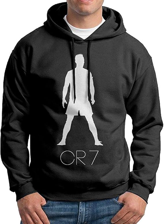 KUATA Cristiano Ronaldo Cr7 Logo College Pullover Political Man's Black: Amazon.de: Bekleidung