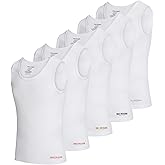 True Religion Lightweight Tank Tops for Men, 5 Pack Classic Ribbed Cotton Mens Undershirts