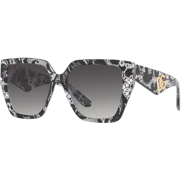 未使用級 DOLCE&GABBANA 3ピース ペイズリー ストライプ ブラック Amazon.com: Dolce & Gabbana Sunglasses DG 4438 32878G Black Lace