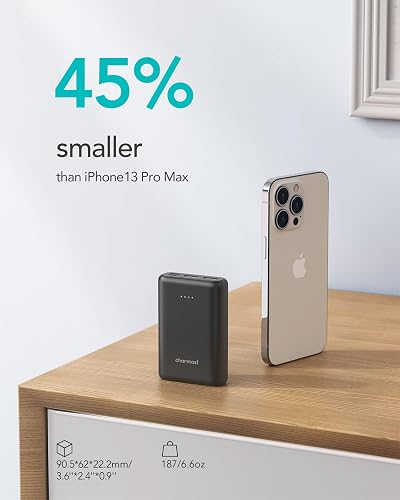 charmast smallest 10000 usb c pd quick charge portable charger