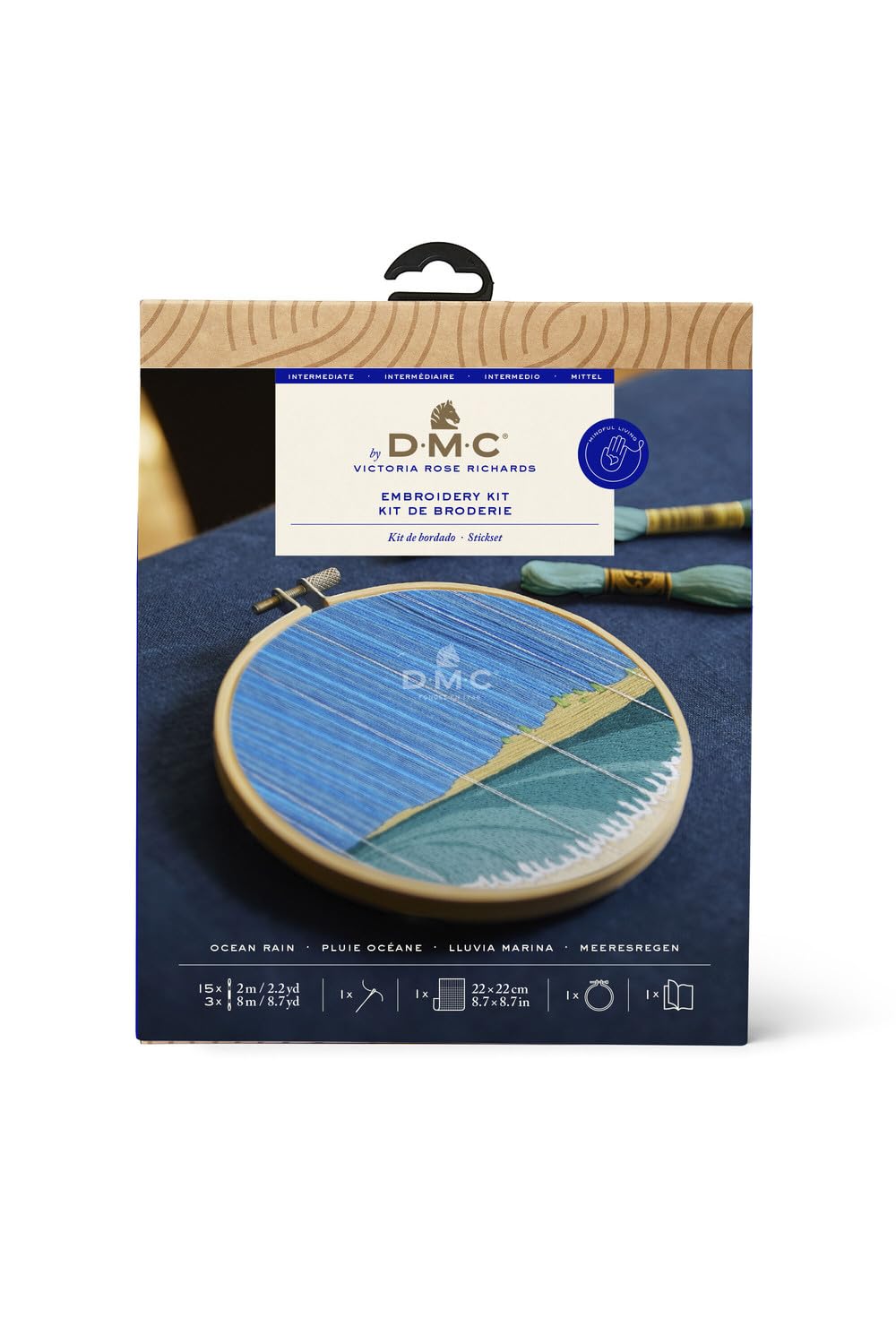 DMC Ocean Rain (12.5cm) Cross Stitch Embroidery Kit - 1 Set