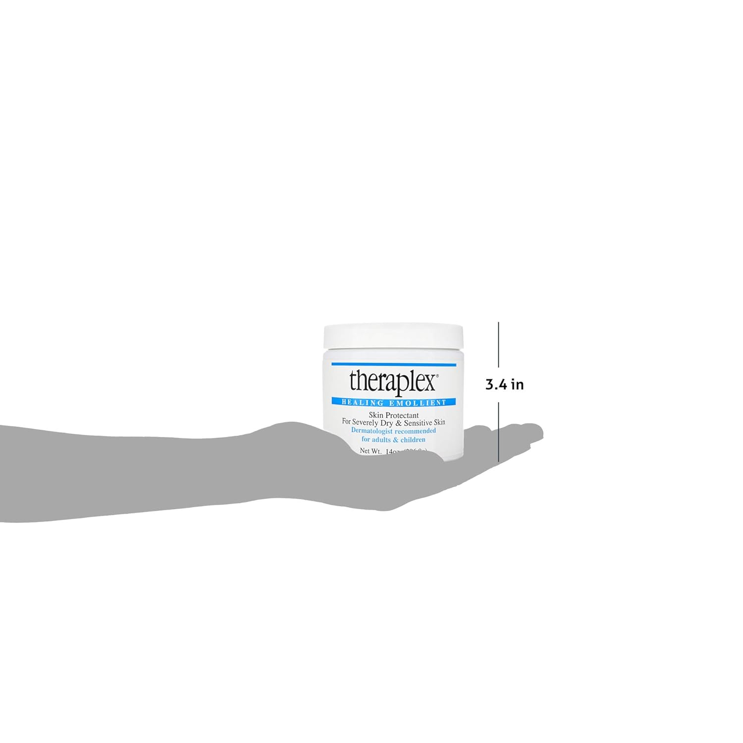Theraplex Healing Emollient - Long Lasting Skin Barrier Protection for Severe Dry Skin, No Parabens or Preservatives, Noncomedogenic and Hypoallergenic, Dermatologist recommended (8 oz): Health & Personal Care