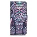 Samsung Galaxy S7 Edge Case,JinLi Printed Pattern Filio Wallet Cellphone Book Protective Cover Designed with Credit Card Slot and Money Holder and Kickstand for Hands Free video (elephant)