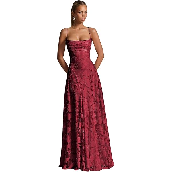 Amazon.com: Women Floral Lace Midi Dress Pink Bridesmaid Wedding Party Long  Dresses Ruffle A Line Formal Dress Layered Tulle Gown : Clothing, Shoes &  Jewelry