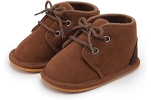 Casazoe Infant Baby Boys Girls Oxford Shoes PU Leather Wedding Loafers Brogue Toddler Baptism Dress Shoes First Steps Walking Flat Lazy Crib Shoe