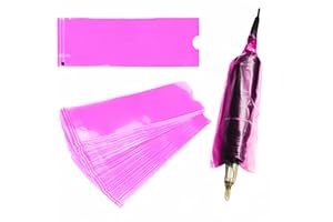 Disposable Tattoo Sleeves 100 Pack - for Consistent Client Setup & Hygiene, Stretch Fit for Most Pen Styles