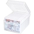 Lifewit Photo Storage Box 5x7 Photo Case, 9 Inner Photo Keeper, Clear Photo Boxes Storage, Seed Organizer Craft Storage Box f