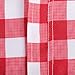 DII Red Check Outdoor Zippered Tabletop Collection, Stain Resistant & Waterproof, 60