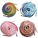 YFINE 4 Different Length Flag/Gradient Rainbow Stripe Shoe Laces Athletic Shoelaces-2 Pair