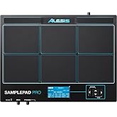 Alesis SamplePad Pro Electric Drum Pad | 8 Velocity-Sensitive Pads, 200+ Built-In Sounds, SD/SDHC Card Slot, for Live Performance