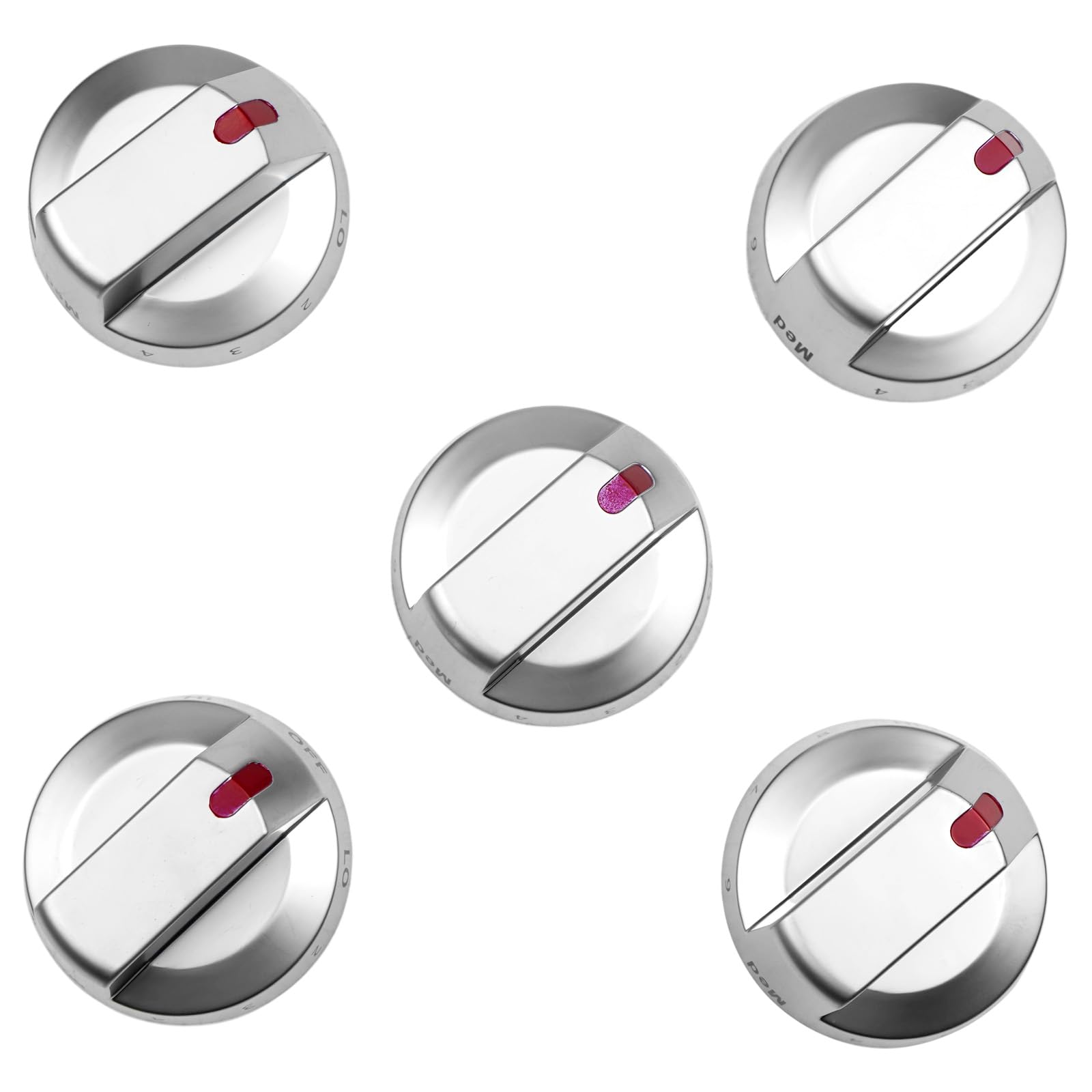 Photo 1 of DG94-04167A Gas Stove Knobs Replacement for DG94-04167L DG94-04167M Fit for Samsung Gas Range NX60A6511SS/AA NX60A6711SS/AA NX60A6111SS