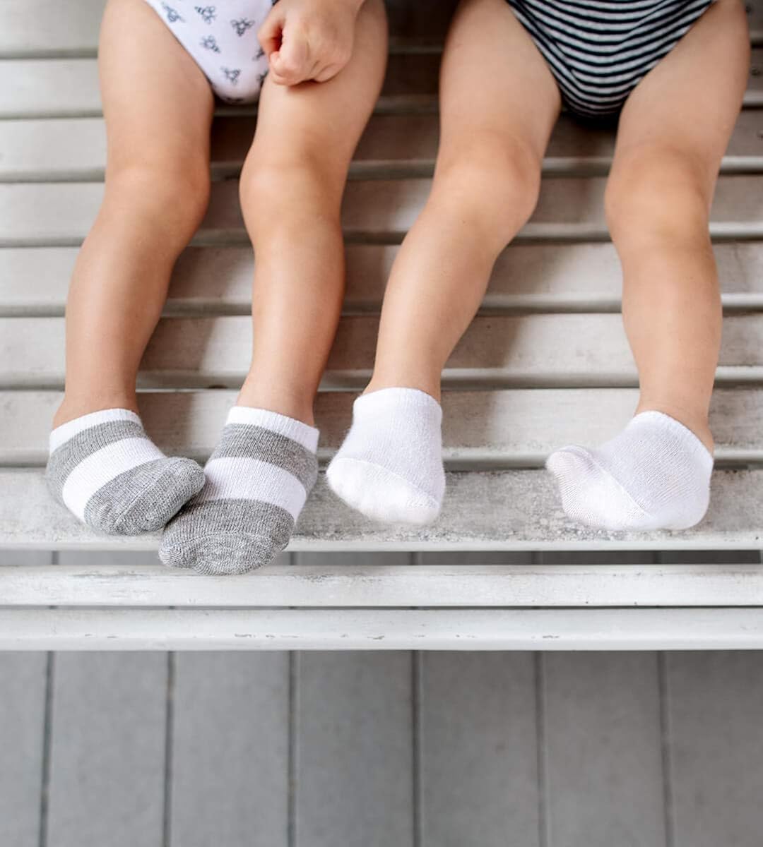 Burt's Bees Baby Unisex Baby, 6-pack Ankle Socks With Non-slip Grips, Made With Organic Cotton: Clothing