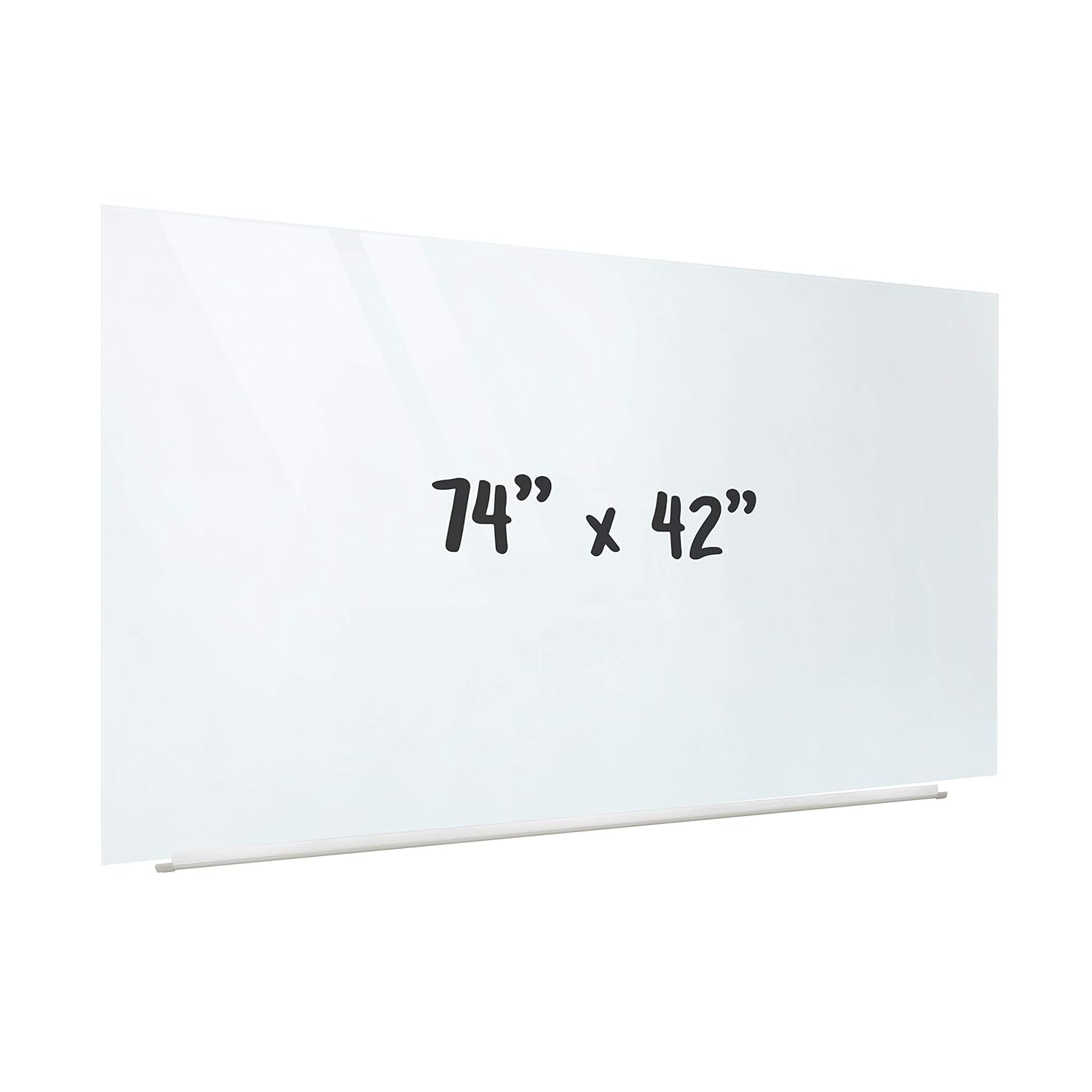 ECR4Kids Frameless Glass Whiteboard Floating Wall