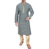 Sonisha SK105 Men's Grey Kurta Pajama Set Wedding Kurta Pyjama Indian Party Suit