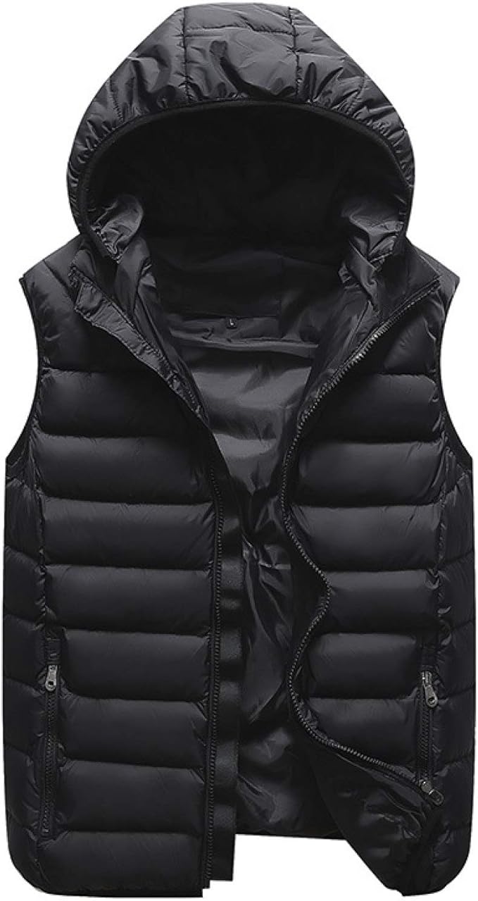 Men's Packable Down Puffer Vest CottonPadded Vest Winter Padded Vest Coats Amazon.co.uk Clothing