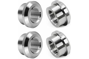 CNRAQR Aluminum 3/8" NPT Female Weld on Bung Weldable Fitting 4PCS