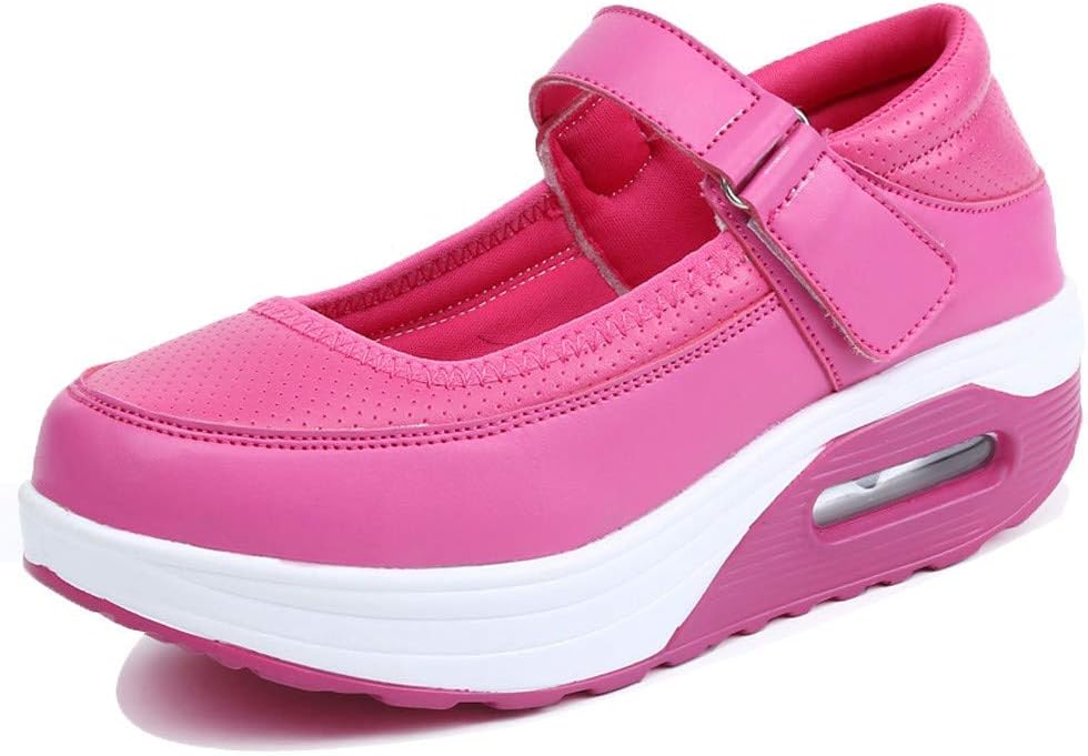 EnllerviiD Women Breathable Mary Jane Shoes Buckle Casual Walking Slip On Sneakers
