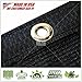 ColourTree 4' x 50' Fence Privacy Screen Windscreen Cover Fabric Shade Tarp Netting Mesh Cloth Black - Commercial Grade 170 GSM - Heavy Duty - 3 Years Warranty - CUSTOM SIZE AVAILABLE
