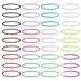 Madholly 36 Pieces Tattoo Choker Necklace Set - Stretch Elastic Gothic Tattoo Henna Choker Necklace with Assorted Colors