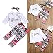 Baby Girls Sister Pants Set Little Big Sister Print Romper Top+Floral Pants+Headband 3pcs Outfits Set (A Big Sister,1-2 Years)