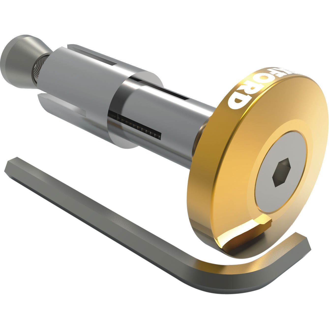 Oxford OX597 Aluminium Motorcycle Bar Ends 2 Gold