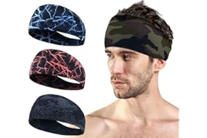 Sweatbands for Men Women Elastic Breathable Sport Headbands Headwear Headband for Cycling Running Sport Fitness