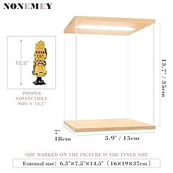 NONEMEY Acrylic Display Case with Led light for