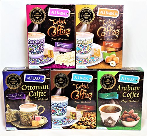 Turkish coffee variety pack - original, hazelnut, masti…