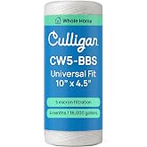 Culligan CW5-BBS Whole House Water Filter, 10 x 4.5 in, 5 Micron Extra Fine | IAPMO Certified | Best For Fine Silt &amp; Sediment | 4 Months / 16,000 Gal | 8 GPM | Fits WH-HD200-C &amp; HD-950A
