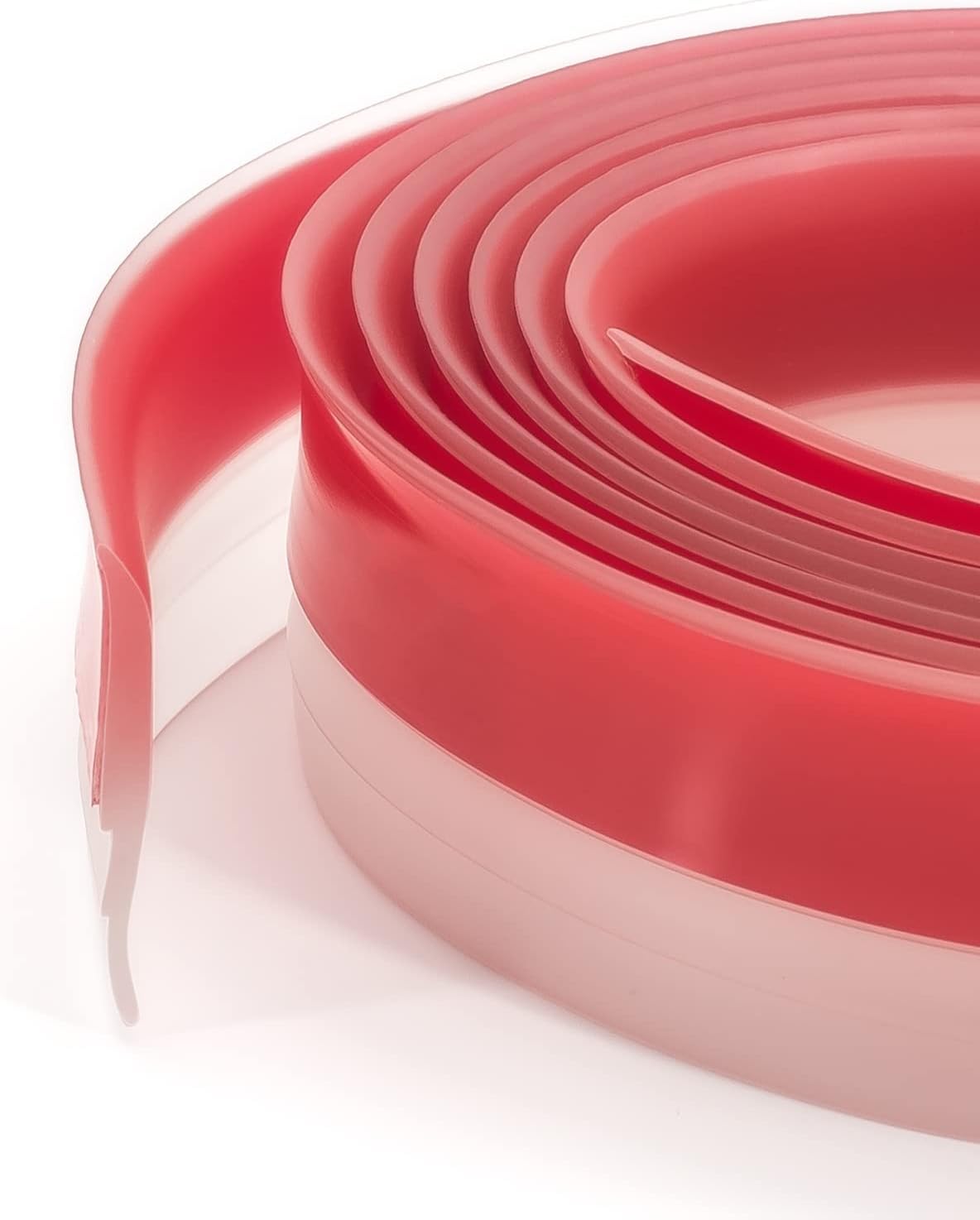 Draft Stoppers - Weather Stripping Seal, Cuttable Door Draft Stopper, Strong Adhesive Door Sweep Draft Stopper of Door for Exterior/Interior Doors Gap, Side, Glass Shower Door, Sliding Door, 98” Length (Transparent)