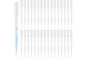 Pipette, 3ML 100 PCS Disposable Pipettes Plastic Droppers, Plastic Eye Dropper for Liquid Measuring, Essential Oils