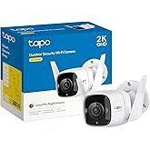 Tapo ColorPro Wi-Fi Outdoor Camera | Plug-in | Daylight Clarity at Night | 2K QHD | Person/Pet/Vehicle Detection | Local/Clou
