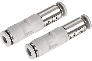 MECCANIXITY Check Valve 6mm Inner Dia. Inline Air Tube Fitting Push to Connect Pneumatic Quick Connector for Vacuum Air Compr