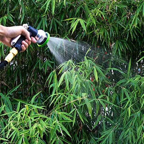 Garden Hose Nozzle, 9-Way Heavy Duty Spray Gun, Rear Trigger Design Hose Spray Nozzle, Anti-Slip Design, Bigger Nozzle Area Upgraded, Perfect for Watering Plants, Cleaning, Car Wash and Showing Pets