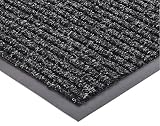 Extra Large Heavy Duty Front Door Mat Outdoor Indoor Entrance Doormat Waterproof Low Profile Entrance Rug Patio Grass Snow Scraper Rubber Back - Durable and Easy to Clean (36" x 60", Grey)