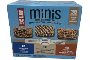 CLIF BAR Minis – Variety Pack (30 × 28g) | Organic Oats | 4–5g Plant-Based Protein | Non-GMO | Vegan | Snack-Size Energy Bars