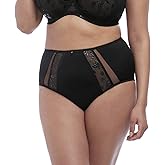 Elomi Women's Plus Size Roxanne Sexy Sheer Vinyl-look Cheeky Brief