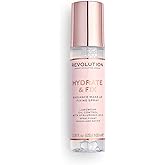 Makeup Revolution Hydrate & Fix Fixing Spray, Infused with Hyaluronic Acid, Matte Finish, Vegan & Cruelty-Free, 3.38 Fl Oz