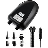Paddle Board Pump Electric Portable,Auto-Off &amp; Deflation Function | 22PSI SUP Electric Pump, Dual Stage Air Compressor with 12V DC Car Connector for Paddleboard, Kayak, Inflatable Boats