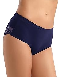 LIQQY Women's 4 Pack Combed Cotton Breathable High