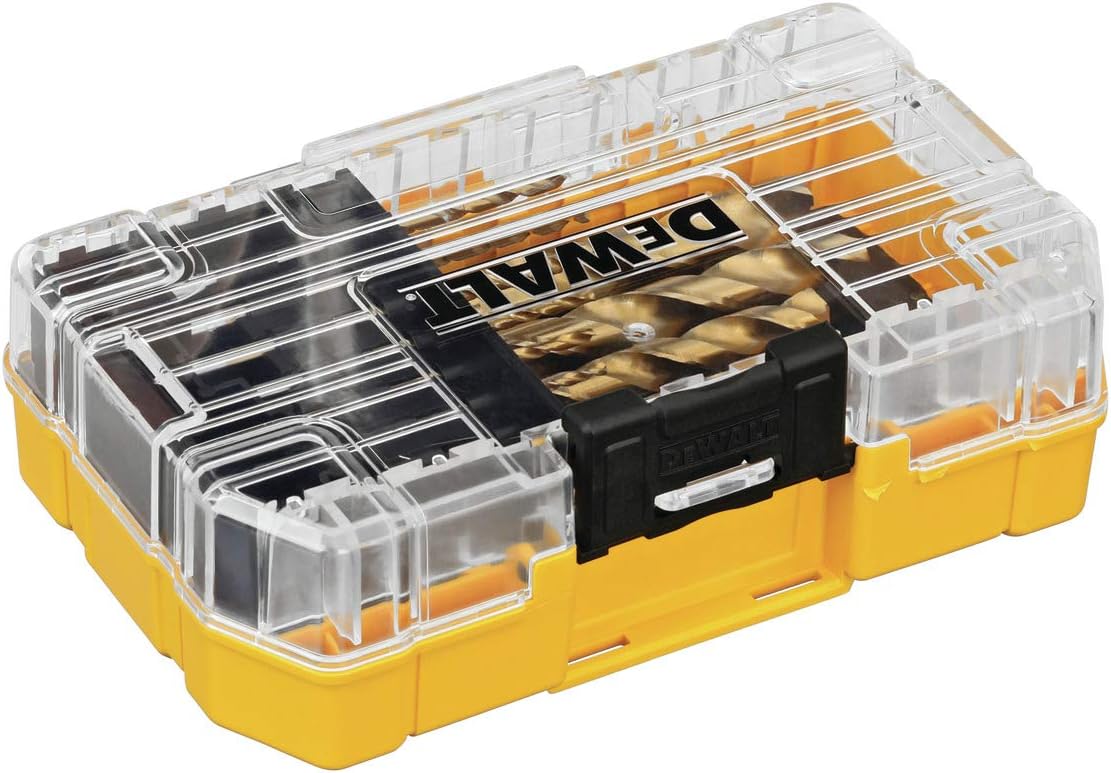 DEWALT DW1341 14-Piece Titanium Speed Tip Drill Bit Set - Jobber Drill Bits - 